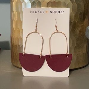 NEW!  Nickel & Suede Select Burgundy Isla